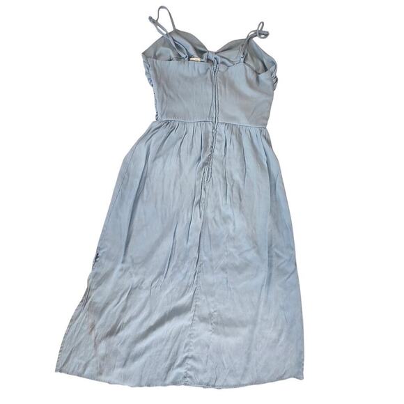 Altard state Bow Cut Out Bella Midi Dress Baby Blue Slip Tank Small - Picture 2 of 11